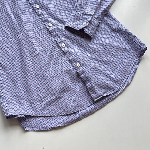 Bonobos Spread Collar Button Front Tagged Mens M Fits Small - Picture 3 of 8